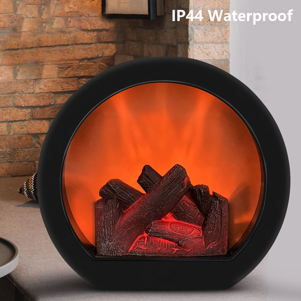 Simulerad flamlampa – Batteri- och USB-driven omgivningslampa för inomhus- och utomhusdekor