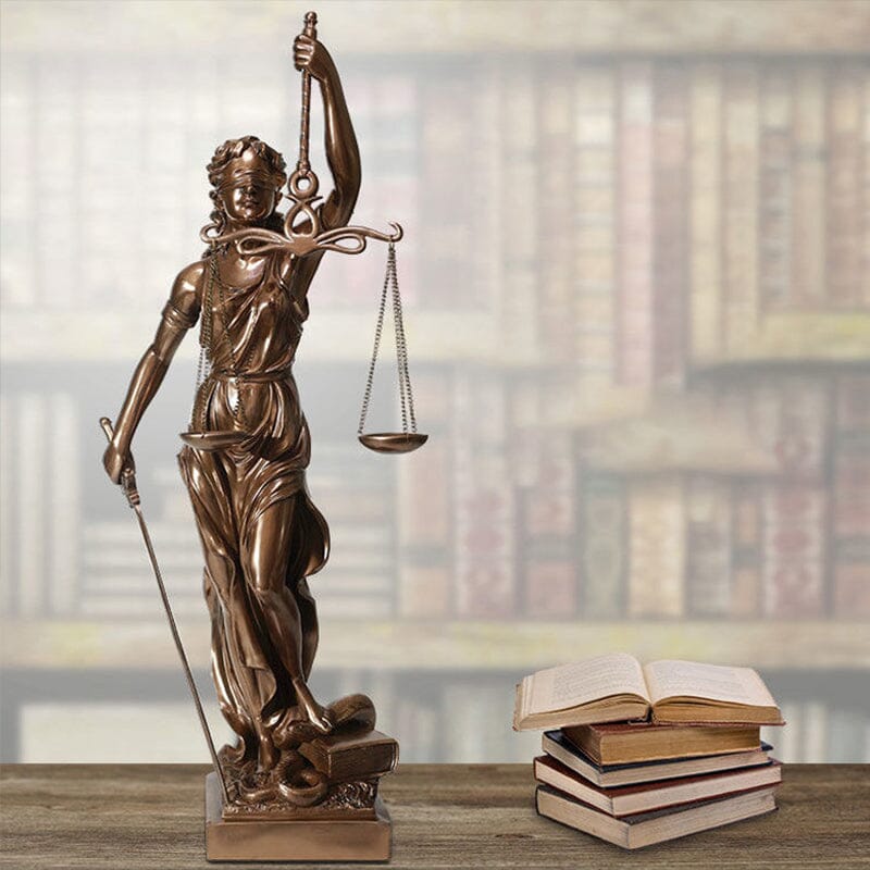 Lady Justice-figur – Elegant dekorativ skulptur av rättvisans gudinna
