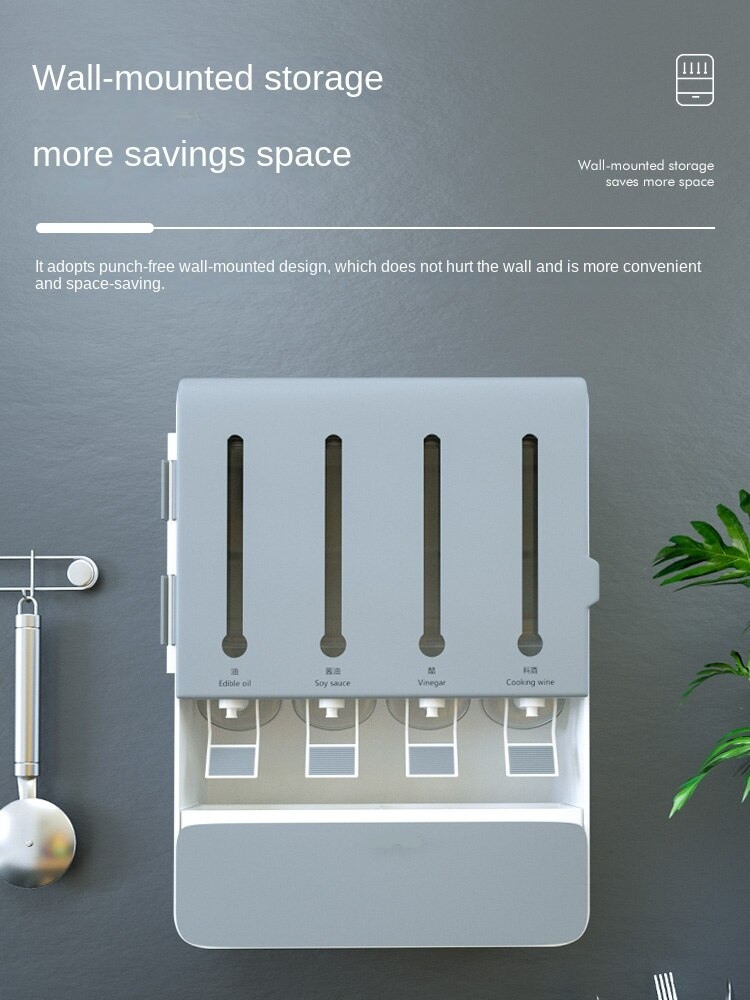 Multifunktionell olje- och krydddispenser – kompakt hällflaska för kök