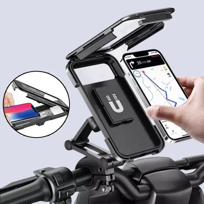 15W cykelhållare för powerbank - Vattentät styrhållare med snabbladdning och stötsäker design