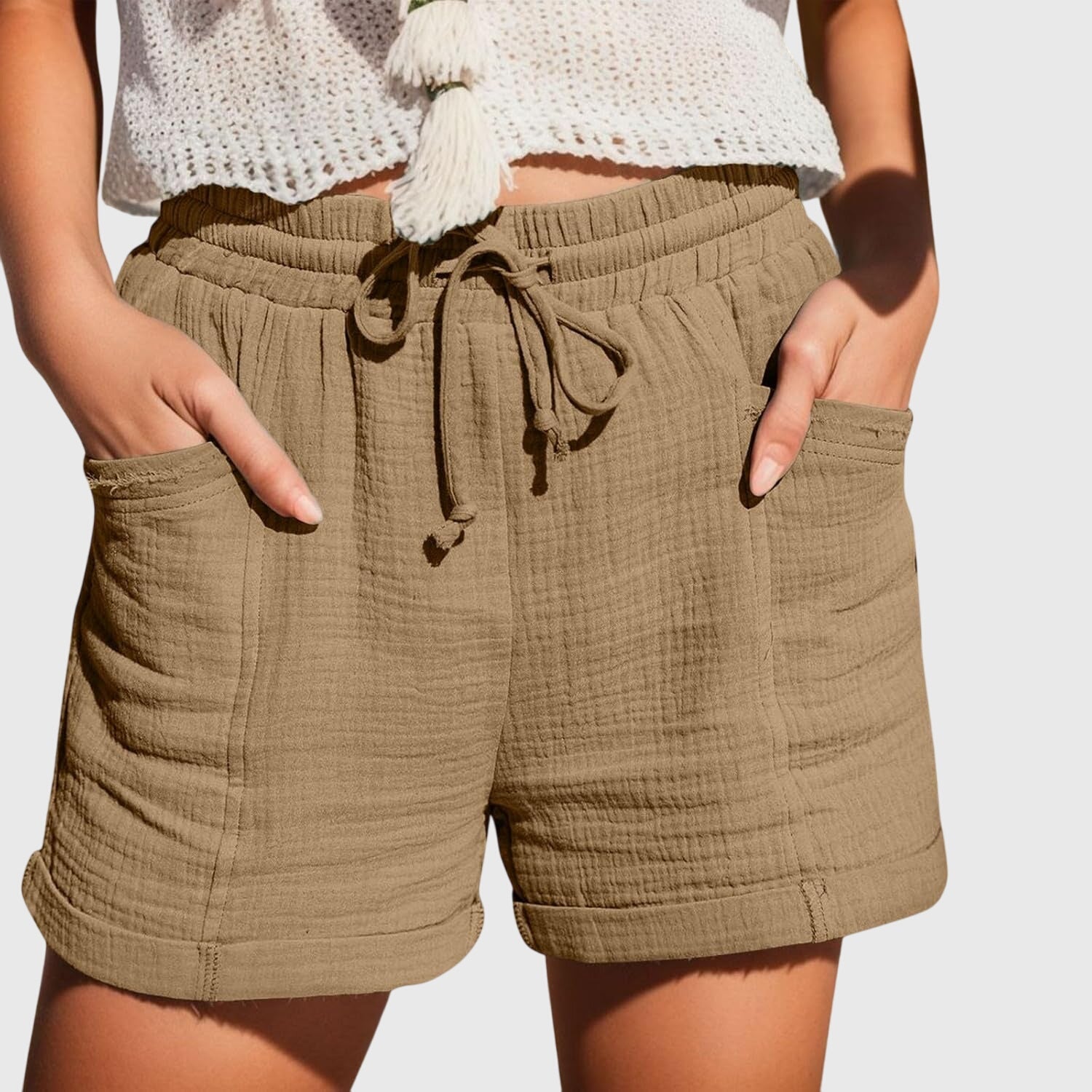 Skräddarsydda shorts med hög midja för kvinnor – eleganta, smarta och avslappnade sommarbyxor
