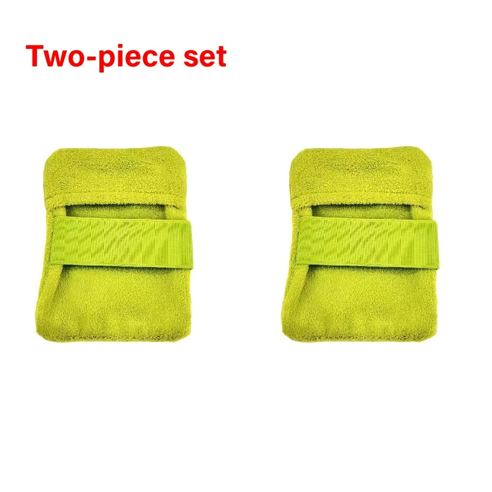 2-pack sandfria strandhanddukar – Mjuka avskakningsdukar i korallfleece för utomhusäventyr