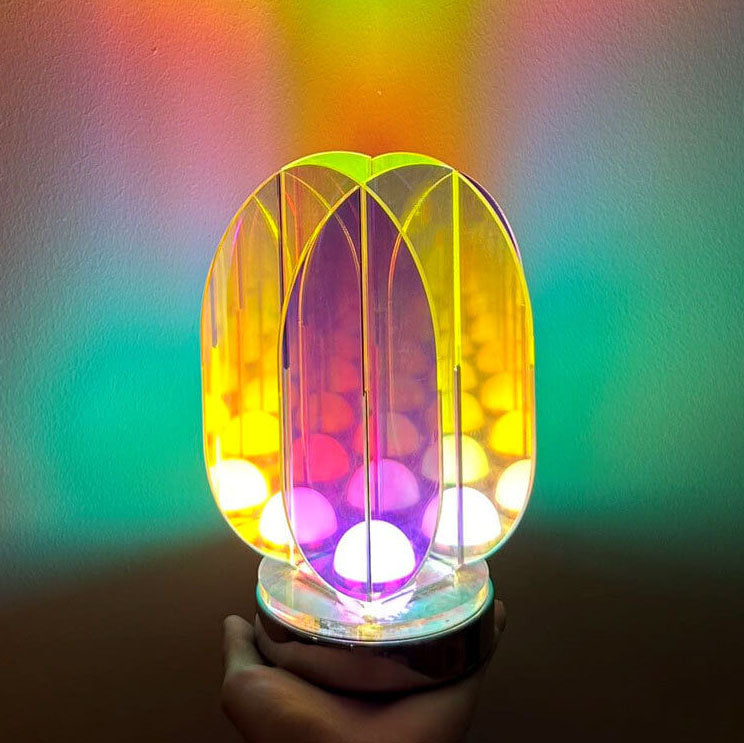 Modern geometrisk akryl LED-lampa – bländande ljus för konstnärlig inredning