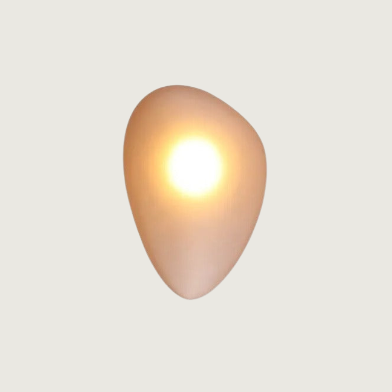 Färgglad vägglampa i glas - Konstnärlig accentbelysning för vardagsrum