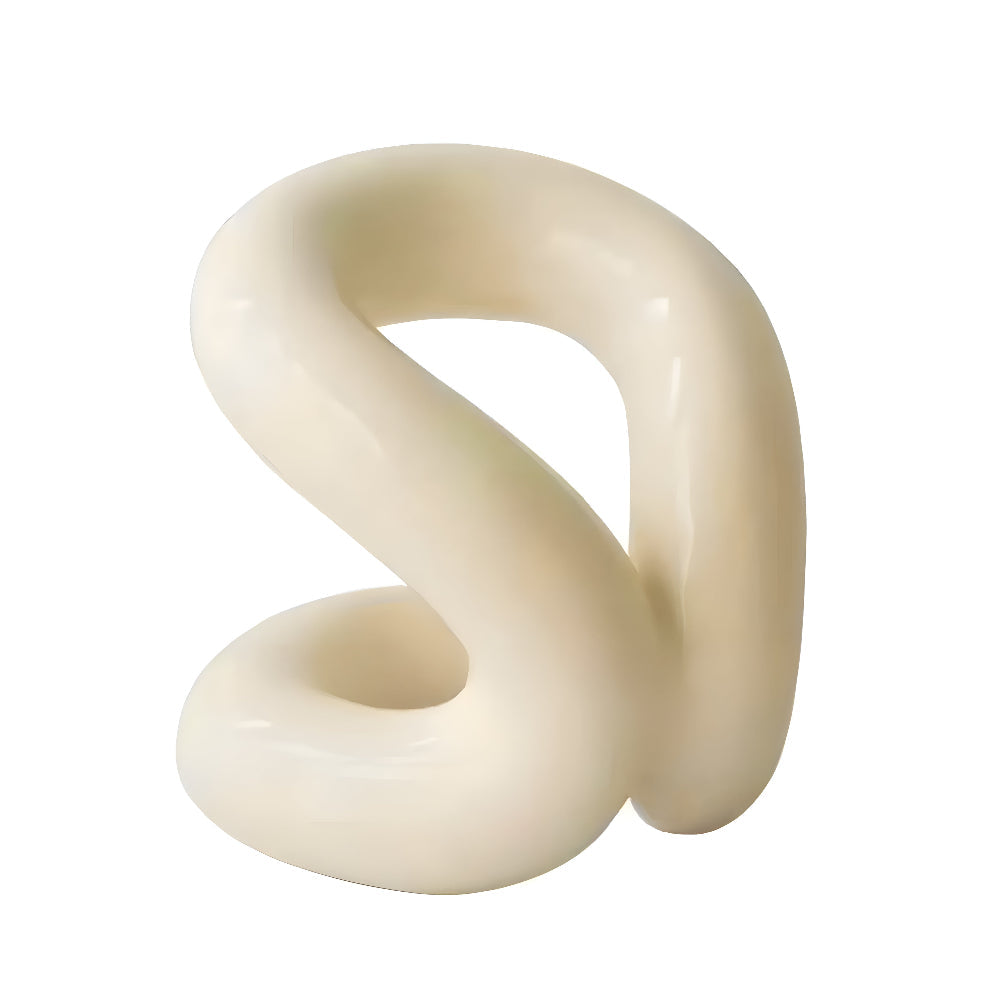 Elegant keramisk knutskulptur – modern nordisk-inspirerad dekor