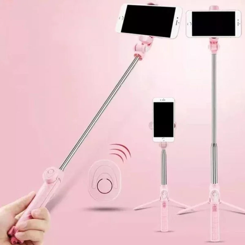 GlowGrip 6-i-1 Bluetooth Selfie Stick-stativ