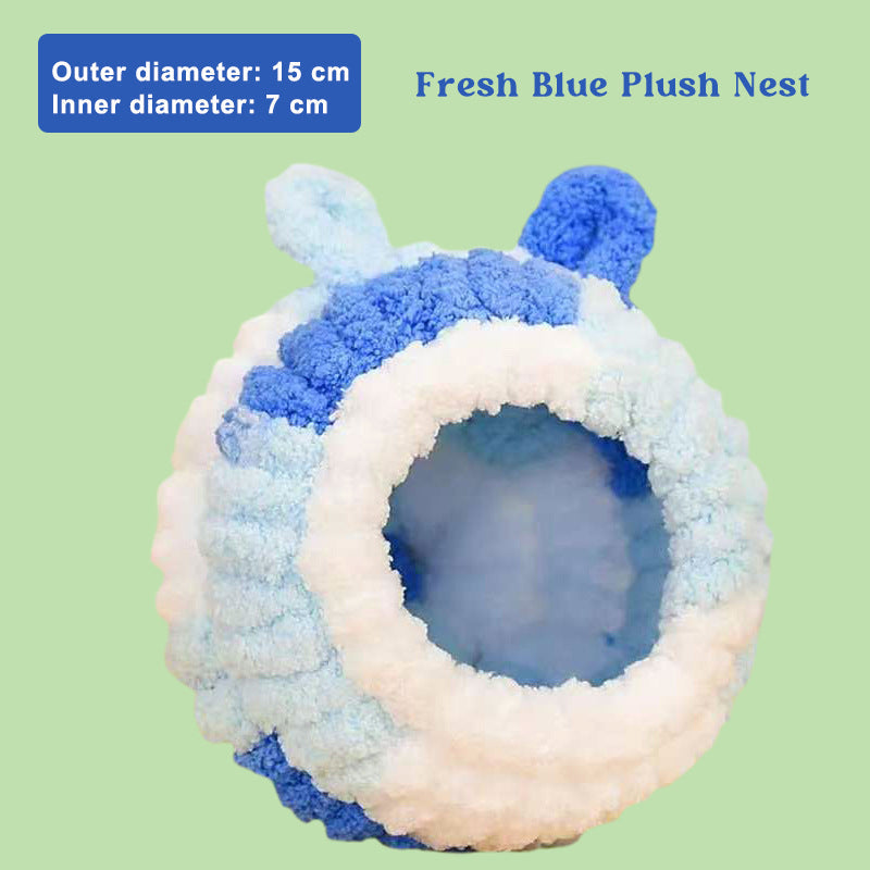 Mysigt vinterfågelskydd – Mjukt plyschhängande bo för värme och skydd utomhus