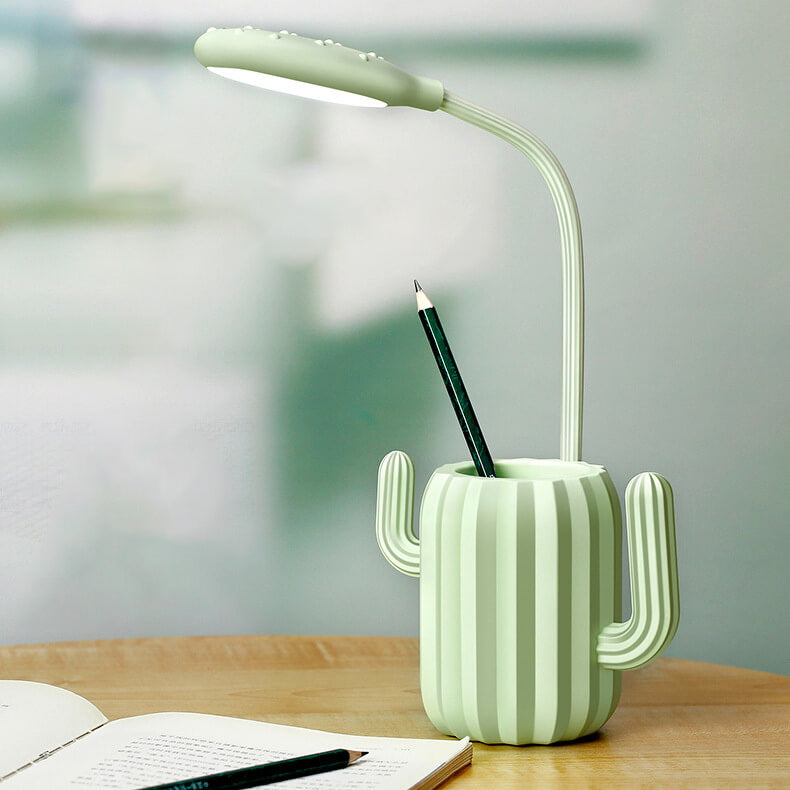 Vikbar Cactus LED-bordslampa - ögonvänlig ljus med kreativ design