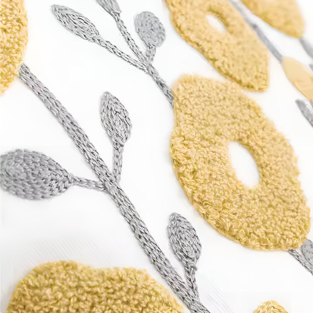 Bloom broderat kuddfodral – elegant blommig accent