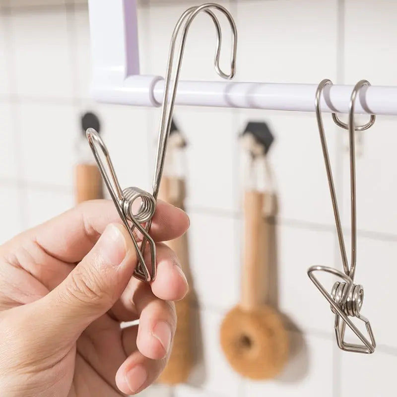 GripGuard - 10-pack upphängningsklämmor i rostfritt stål