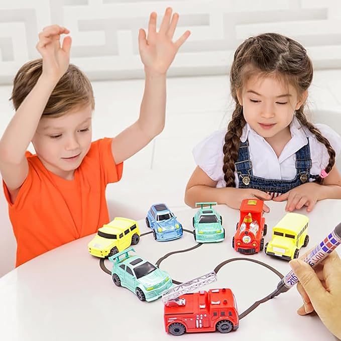 Interaktiv induktiv ritbil – Rolig, kreativ och pedagogisk leksak för barn