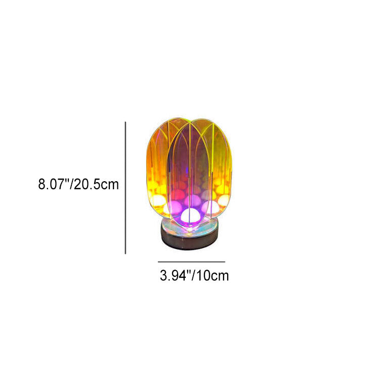 Modern geometrisk akryl LED-lampa – bländande ljus för konstnärlig inredning