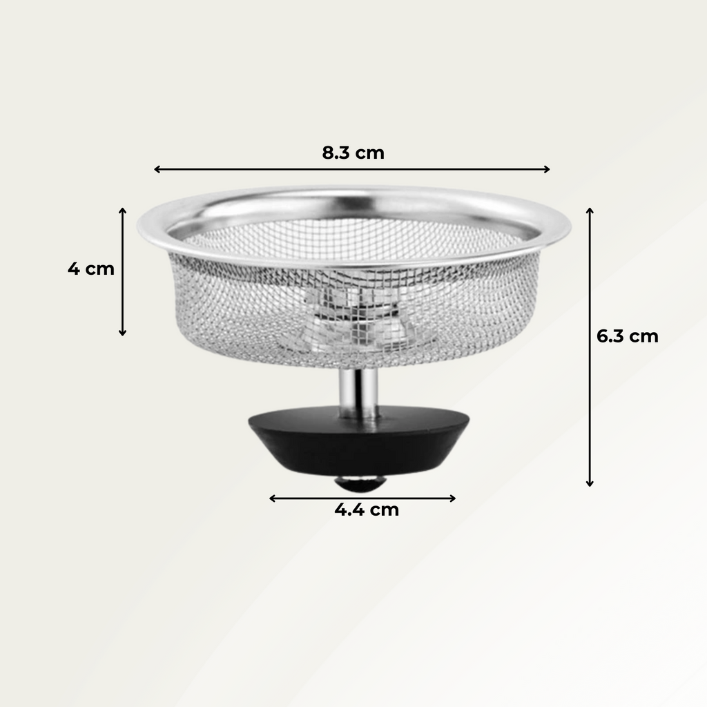 DrainGuard – Rostfritt stålfiltr med anti-igensättningsnät