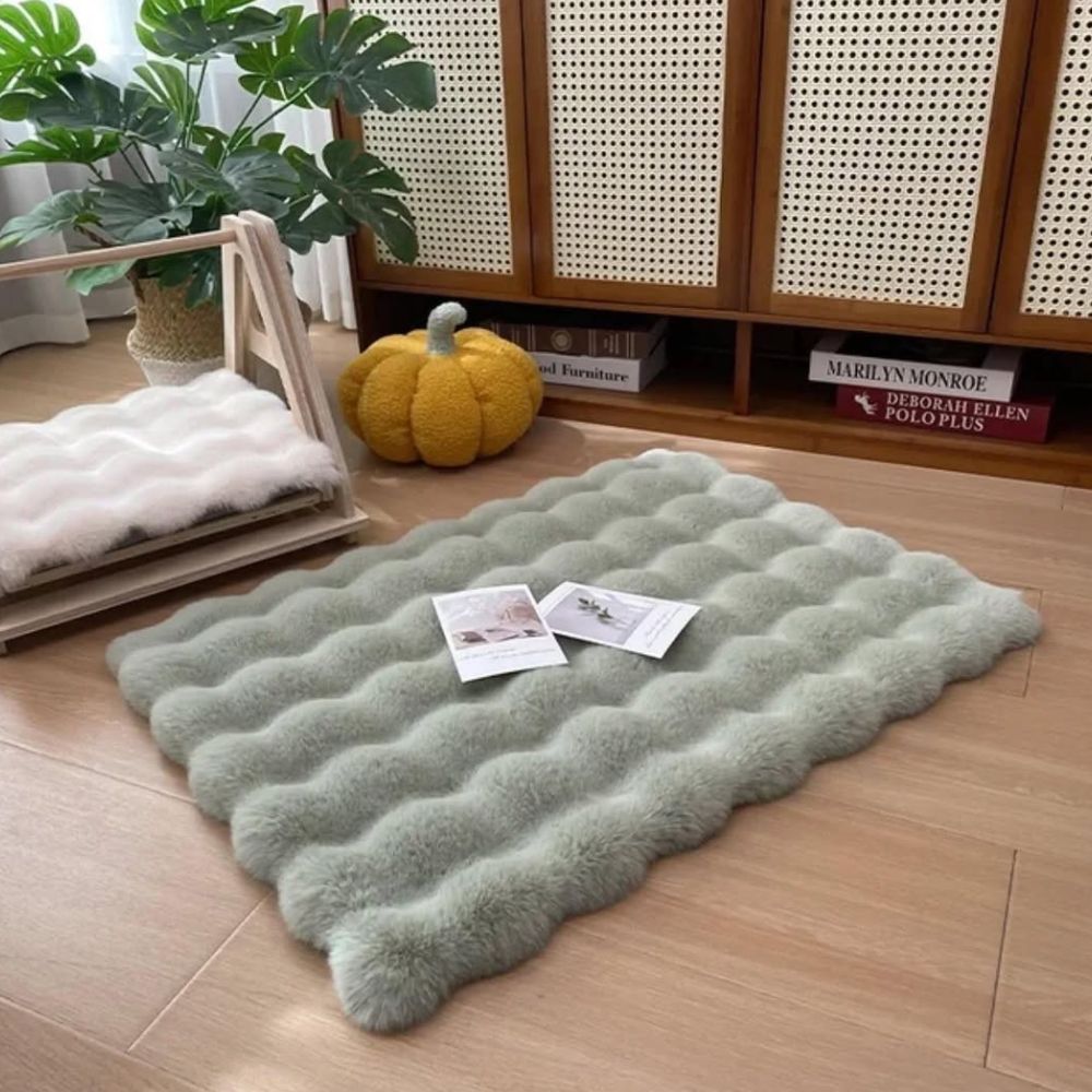 Fluffy Comfort Fuskpälsmatta – Mjuk, varm och snygg
