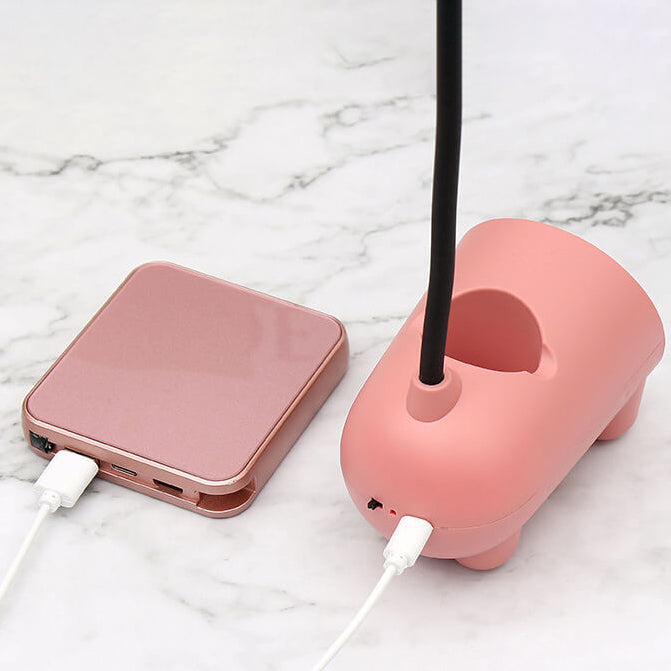 Cartoon Creative Rabbit LED Touch USB-pennhållare skrivbordslampa