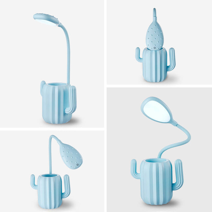 Vikbar Cactus LED-bordslampa - ögonvänlig ljus med kreativ design
