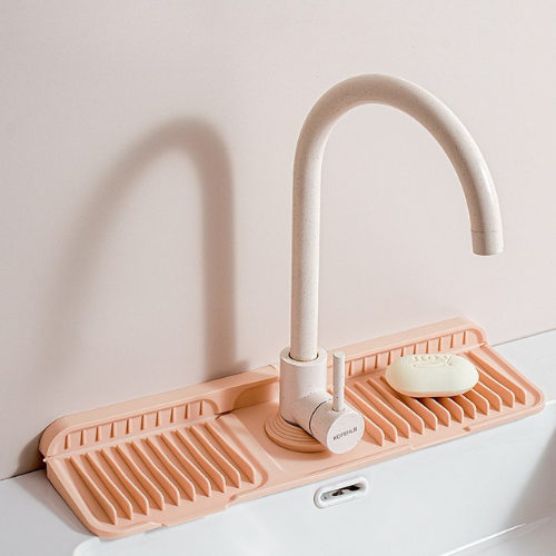 Silikon stänkskydd för diskho – Vattenuppsamlare för köks- och badrumsblandare