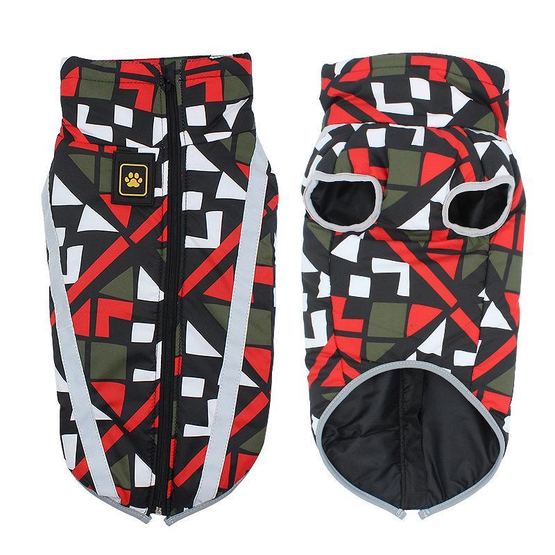 Vattentät hundjacka – Varm, vindtät och reflekterande vinterjacka för husdjur