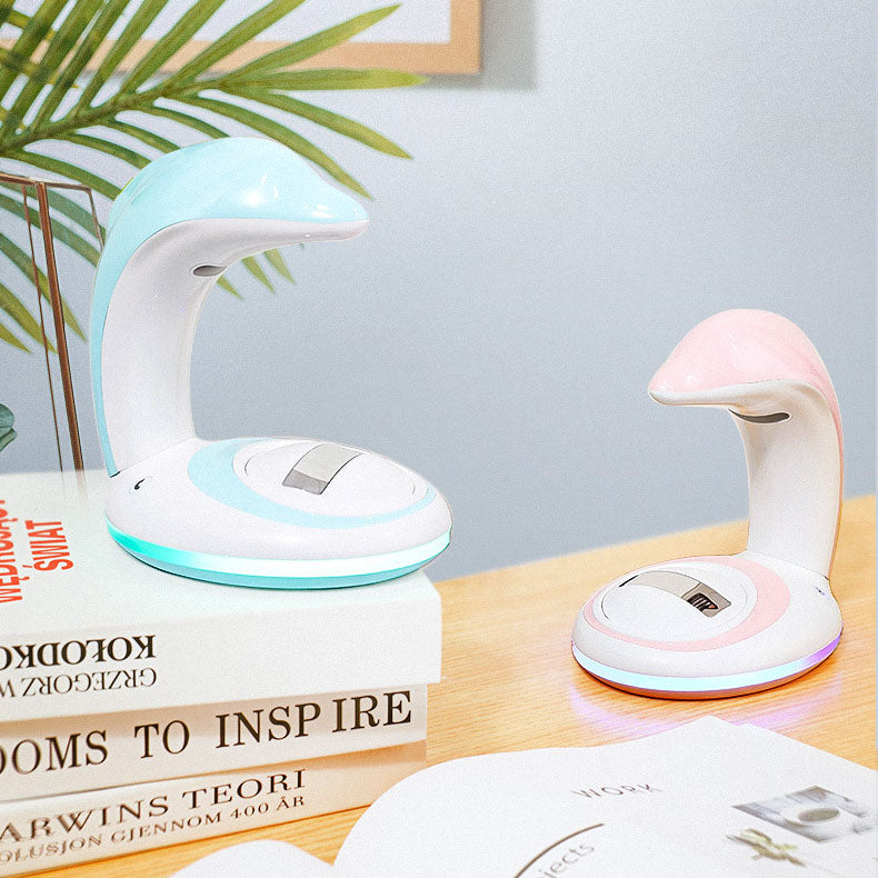 Förtrollande Dolphin LED Night Light – USB-driven regnbågsglödlampa