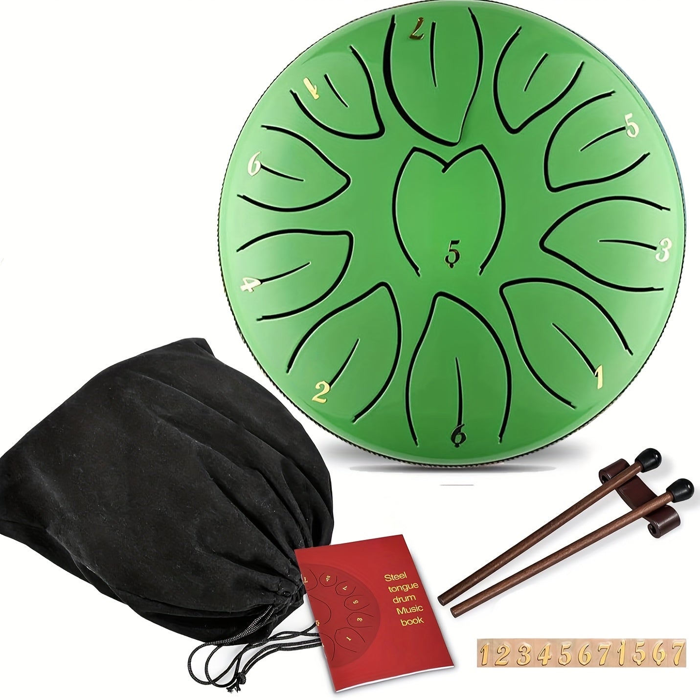 11-noters ståltungtrumma – Utomhusregnträdgårdsmusik och meditationsklocka