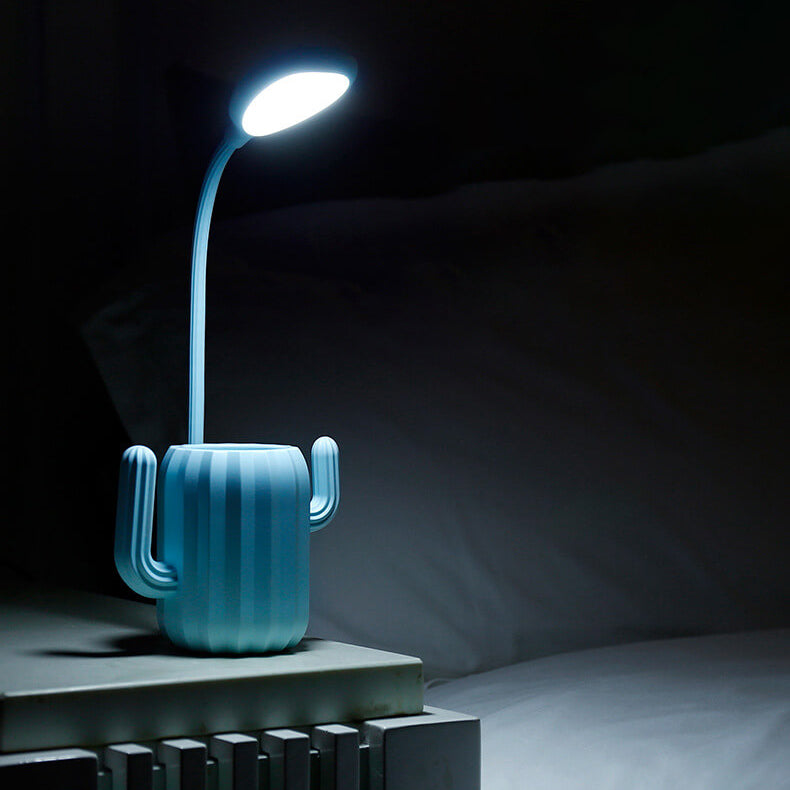 Vikbar Cactus LED-bordslampa - ögonvänlig ljus med kreativ design