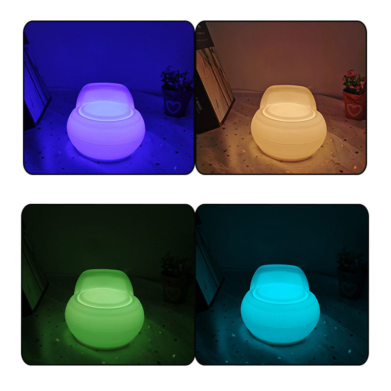 Uppladdningsbar LED-nattlampa – mjuk silikon Touch-lampa