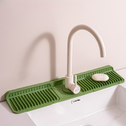 Silikon stänkskydd för diskho – Vattenuppsamlare för köks- och badrumsblandare