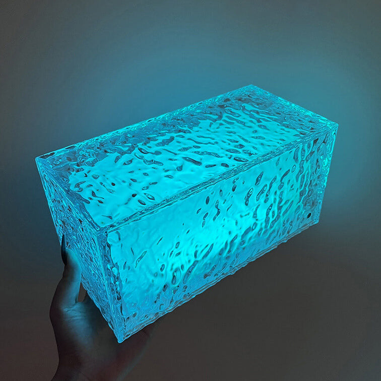 GlacierGlow LED-bordslampa – Isig elegans, fascinerande färger