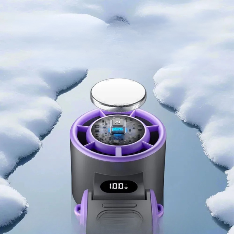 CoolWhirl – Mini hopfällbar handhållen fläkt med USB-laddningsbar Breeze Boost