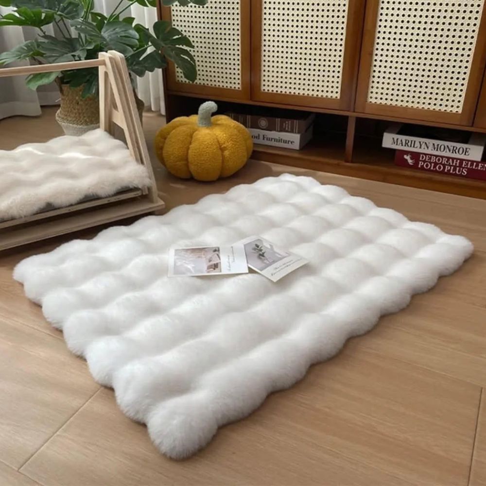 Fluffy Comfort Fuskpälsmatta – Mjuk, varm och snygg
