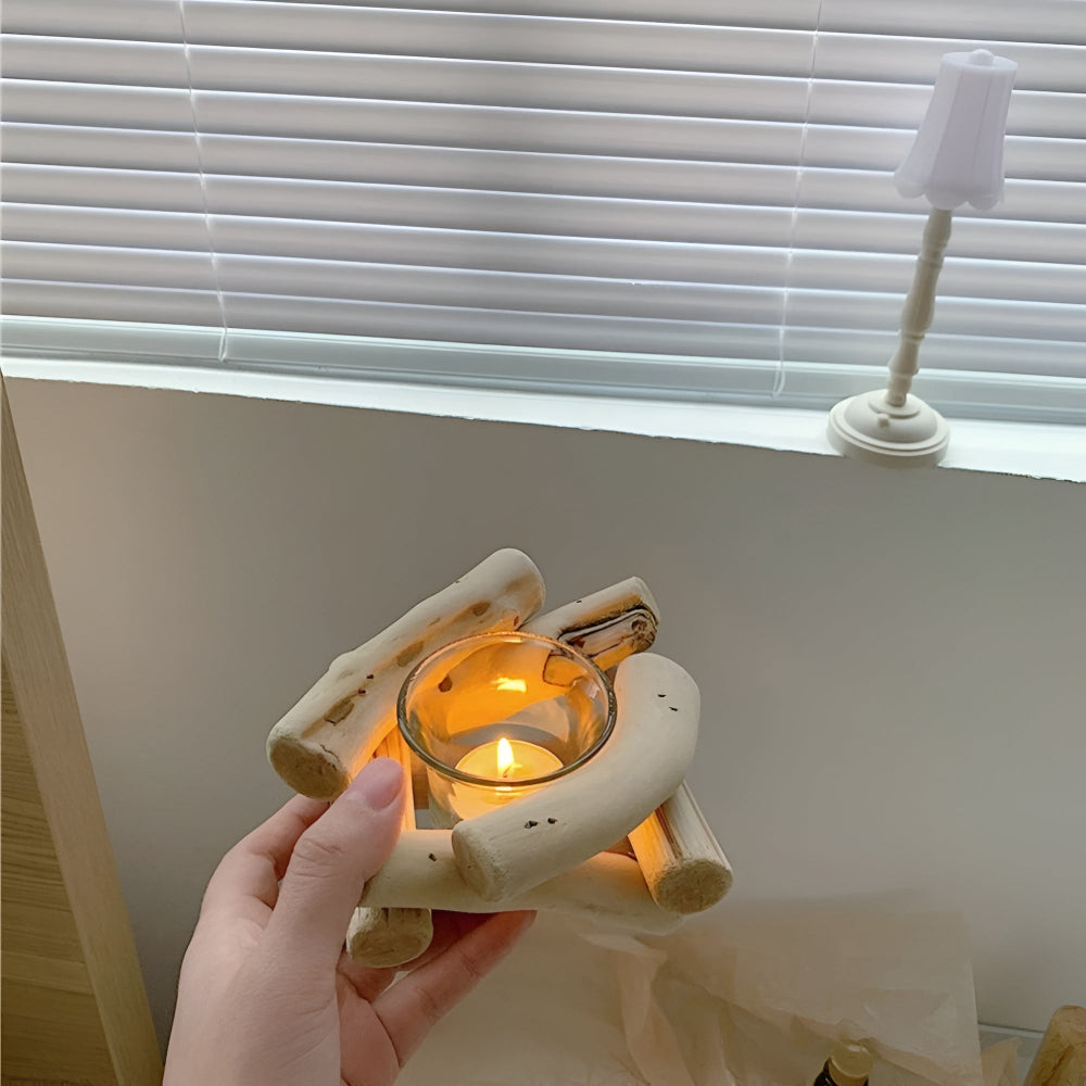 Rustik drivvedsljusstake – Naturinspirerad elegans