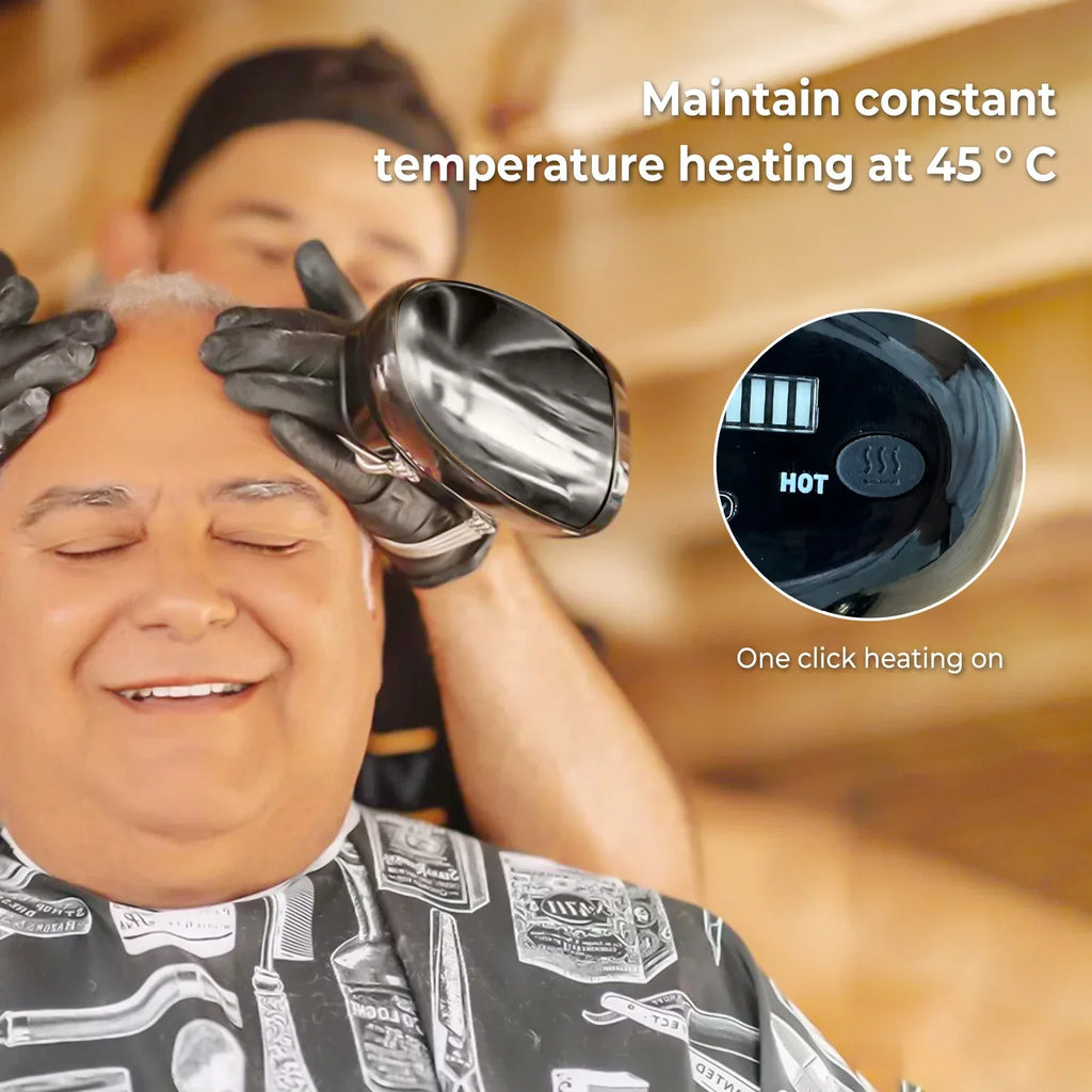 Bärbar handhållen vibrationsmassageapparat – USB-laddningsbar enhet för avlastning av hela kroppen, nacken och ansiktet