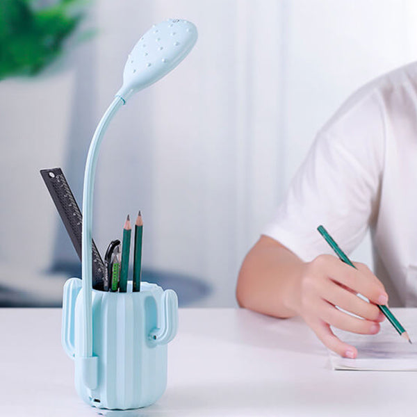 Vikbar Cactus LED-bordslampa - ögonvänlig ljus med kreativ design
