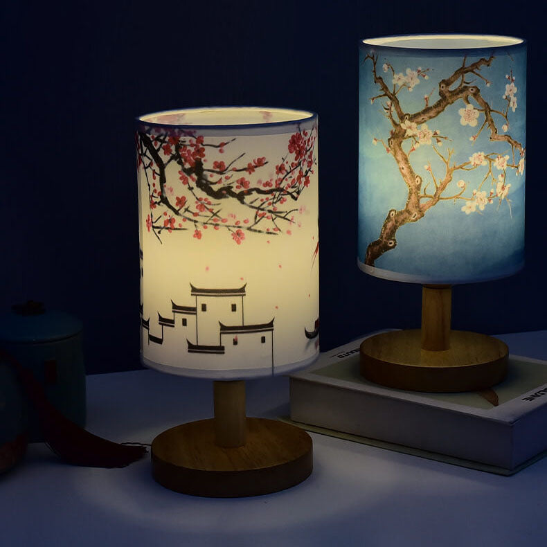 LED-bordslampa i trä – naturlig elegans, mjukt sken