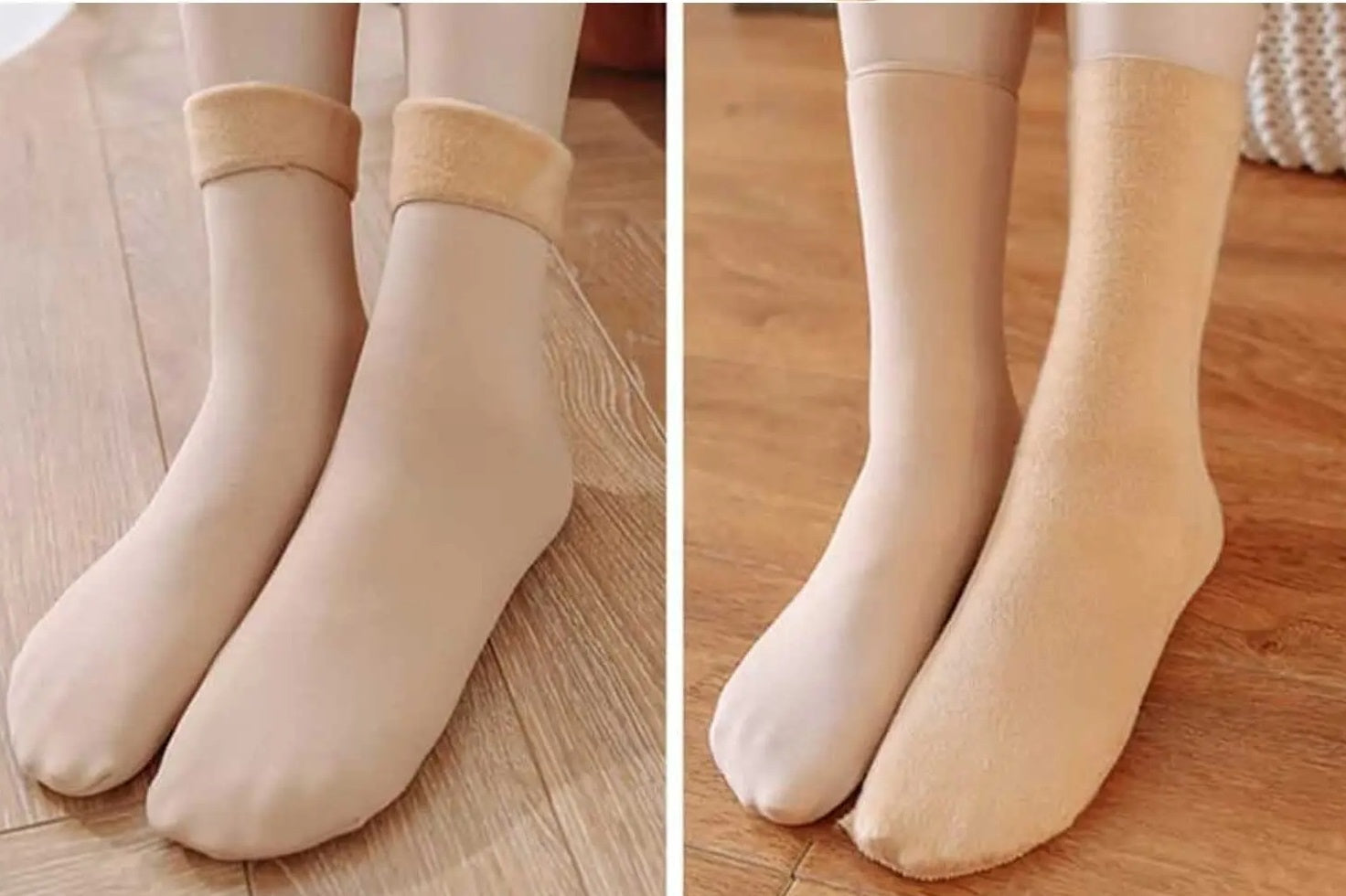 Termostickade strumpor - Ultramjuk värme för vinterdagar