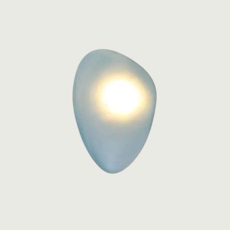 Färgglad vägglampa i glas - Konstnärlig accentbelysning för vardagsrum