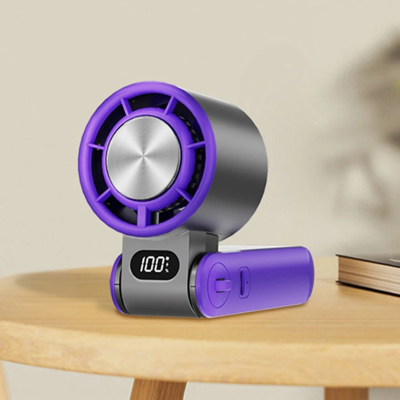 CoolWhirl – Mini hopfällbar handhållen fläkt med USB-laddningsbar Breeze Boost
