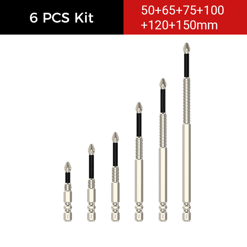 Allt-i-ett magnetisk bitssats - hållbar skruvmejselsats för hemmaprojekt