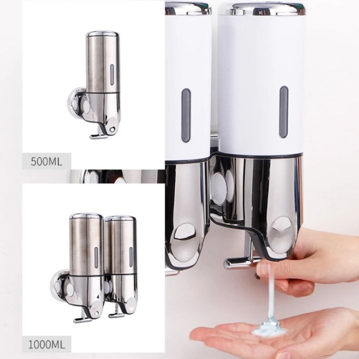 Elegant väggmonterad tvålpump – Modern touch för en enkel badrumsstil