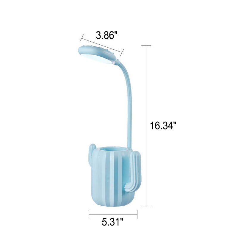 Vikbar Cactus LED-bordslampa - ögonvänlig ljus med kreativ design