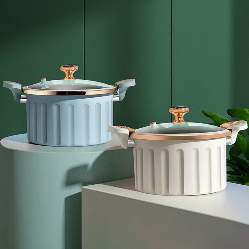 Kompakt non-stick tryckkokare – emaljerad snabbkokningsgryta