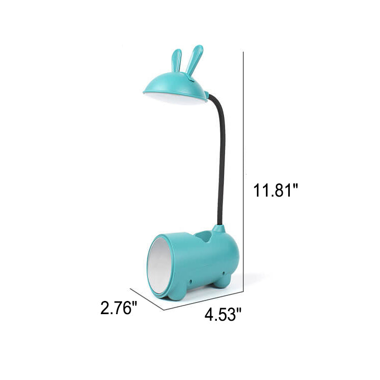 Cartoon Creative Rabbit LED Touch USB-pennhållare skrivbordslampa