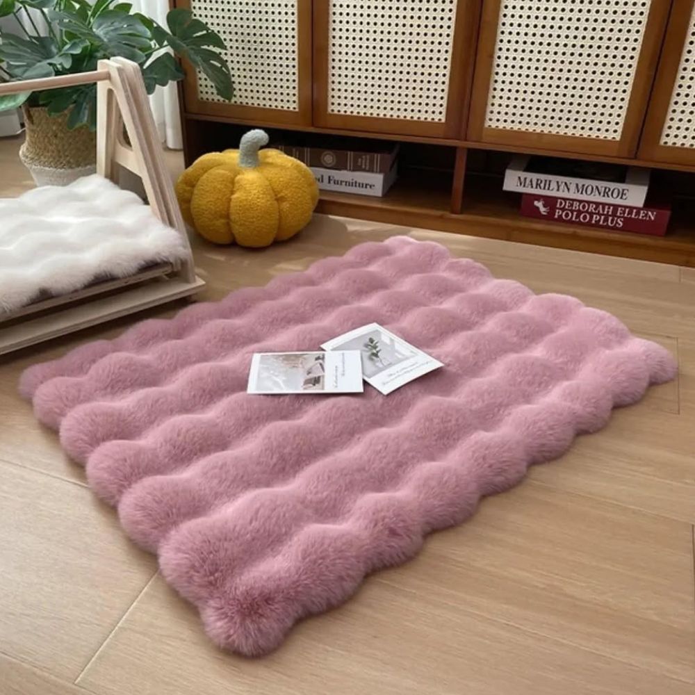 Fluffy Comfort Fuskpälsmatta – Mjuk, varm och snygg