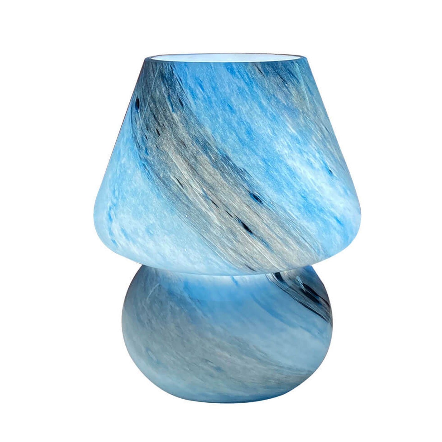 CosmoGlow Handgjord glasbordslampa – Planetinspirerad elegans