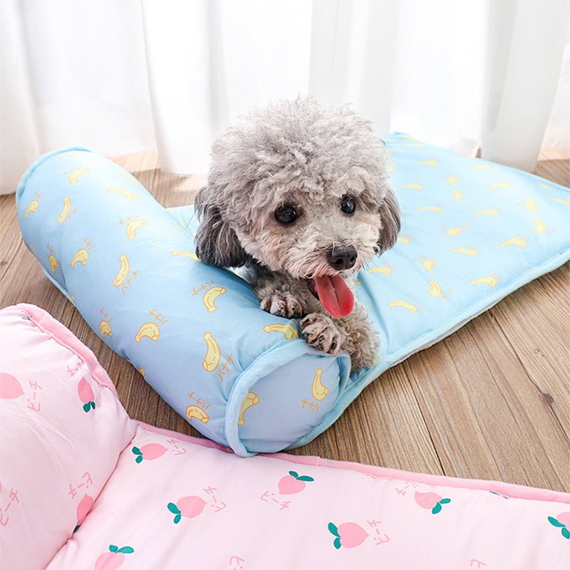 ChillPaws tvättbar kylmatta i issilk – giftfri sommarkomfortmatta för husdjur