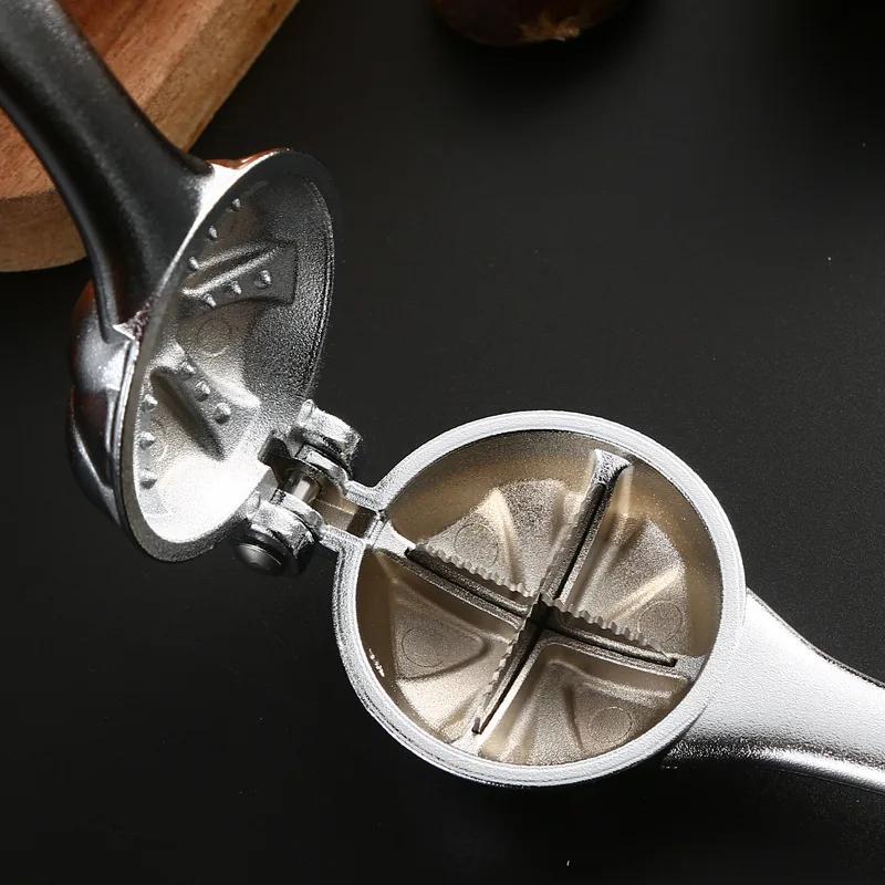 Nötöppnare i rostfritt stål - Starkt knäckverktyg för valnötter och hårda nötter