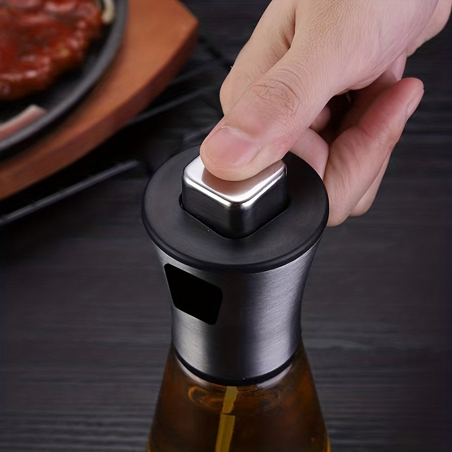 Stor sprayflaska för olja – Tryckbehållare i glas och rostfritt stål 304, BPA-fri