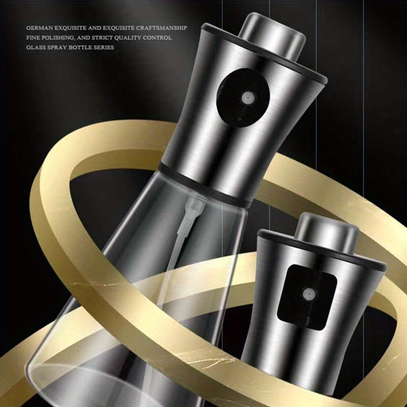 Stor sprayflaska för olja – Tryckbehållare i glas och rostfritt stål 304, BPA-fri