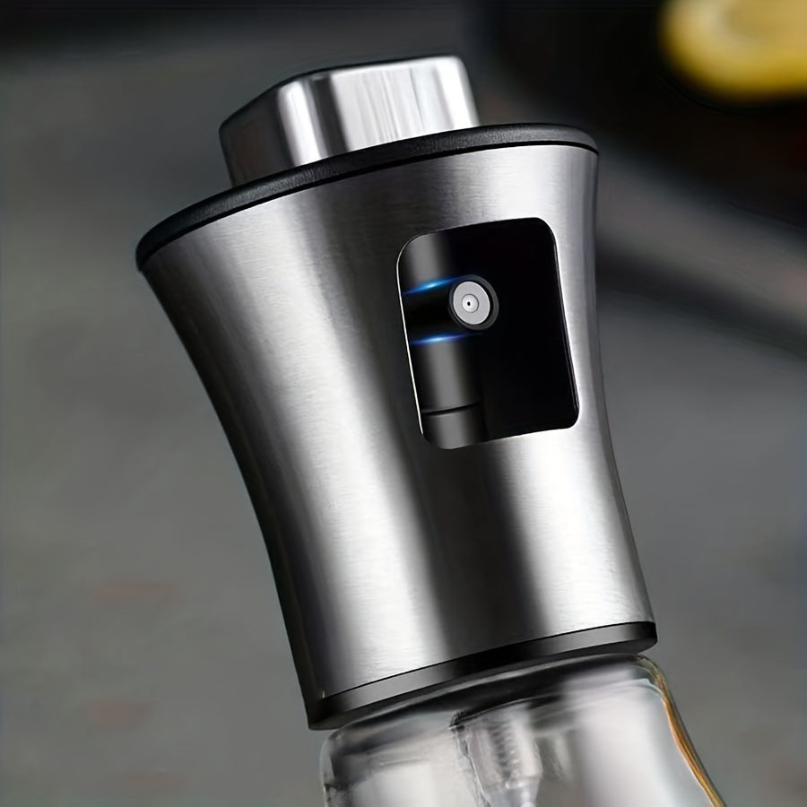 Stor sprayflaska för olja – Tryckbehållare i glas och rostfritt stål 304, BPA-fri