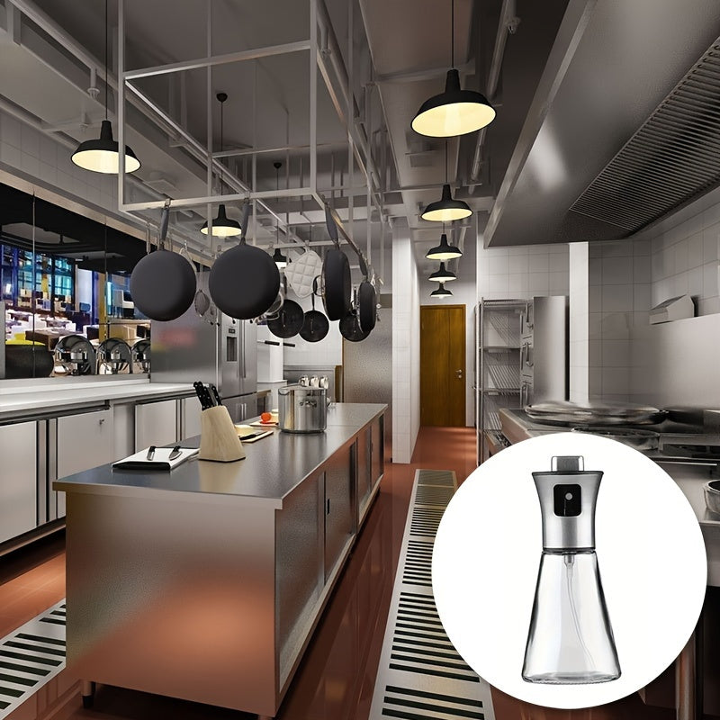 Stor sprayflaska för olja – Tryckbehållare i glas och rostfritt stål 304, BPA-fri